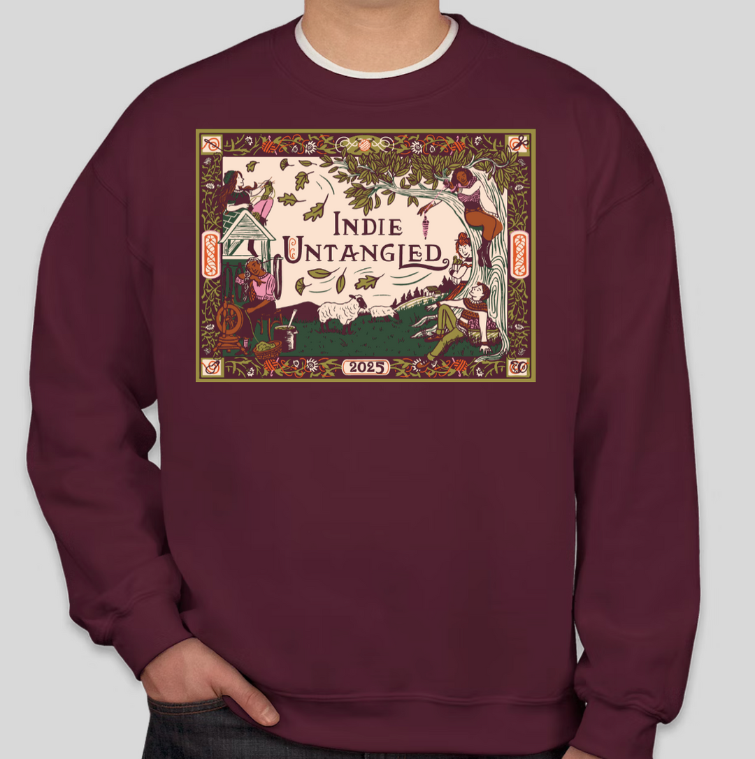 Indie Untangled 2025 Sweatshirt - Maroon - Preorder