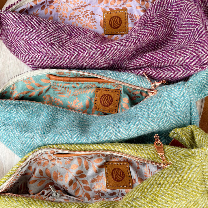 Harris Sling Wool Tweed Bag - Lichen