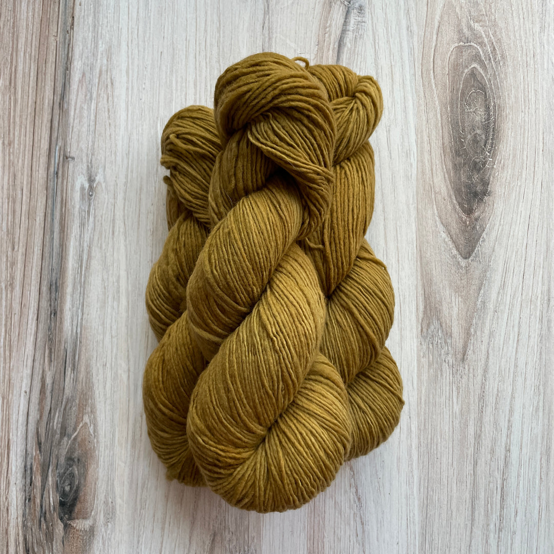 Gold yarn.