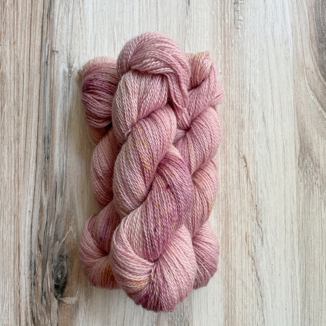 Light pink yarn.