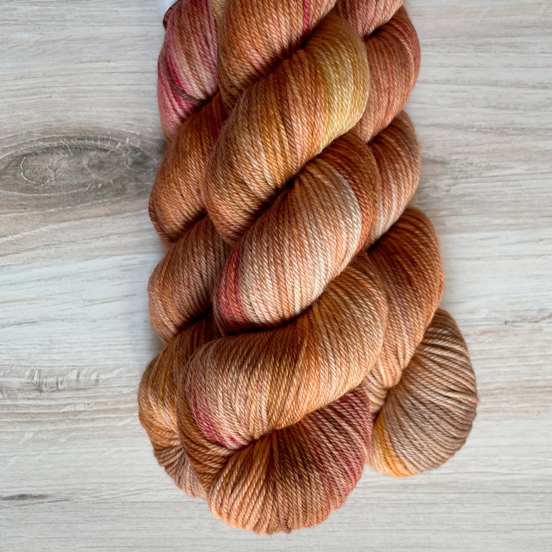 Orange yarn.