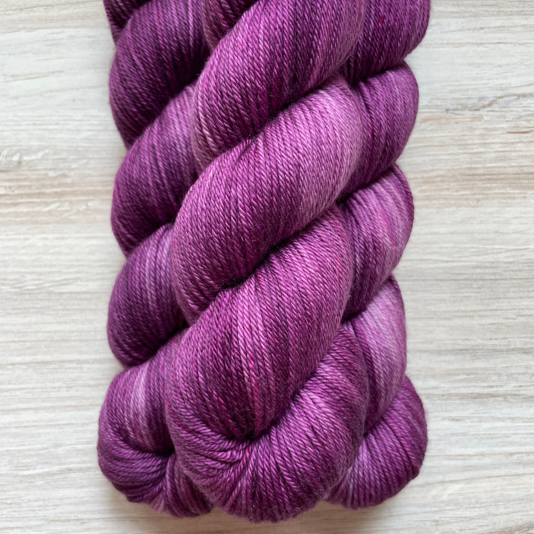 Purple yarn.