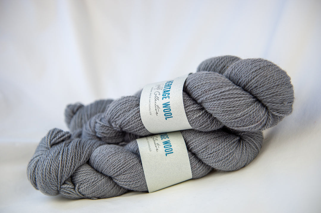 Heritage Wool Collective - Merino Romney Fingering - Ash