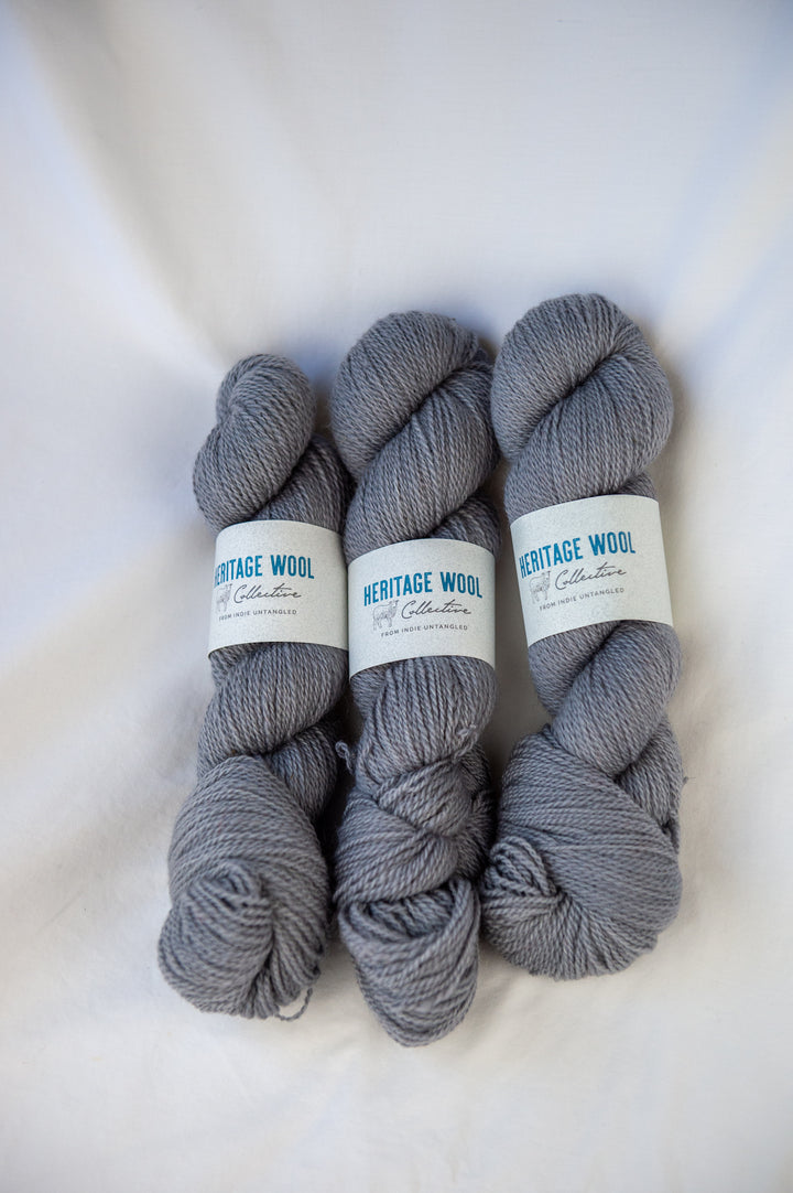 Heritage Wool Collective - Merino Romney Fingering - Ash