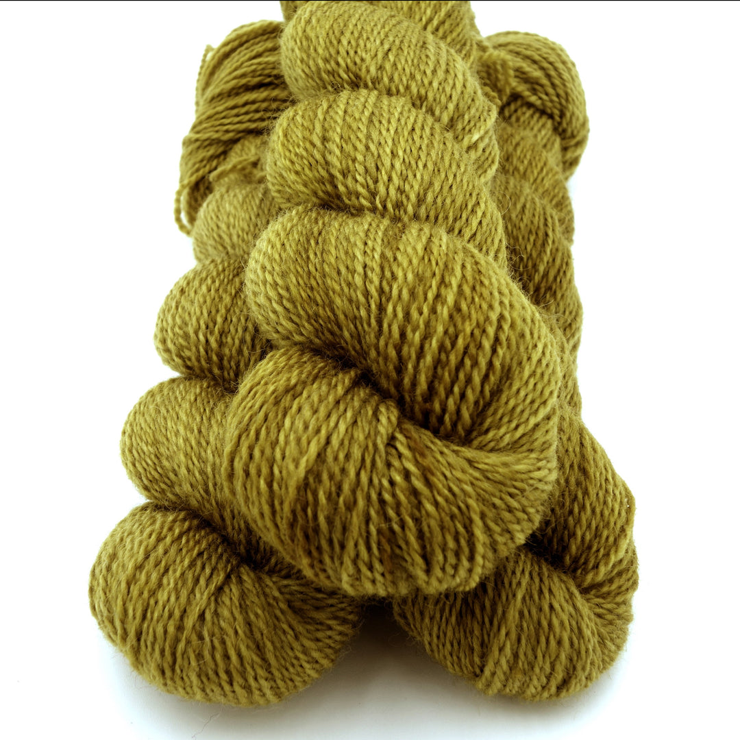 Green yellow yarn.