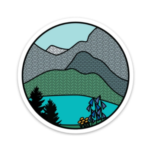 Glacier Knitional Park Sticker