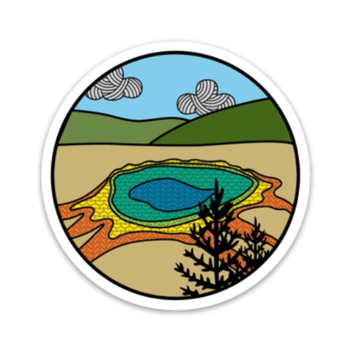 Yellowstone Knitional Park Sticker