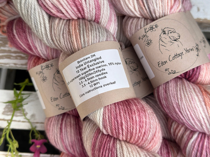 Indie Untangled 10th Anniversary Yarn - Eden Cottage Yarns - July Colorway