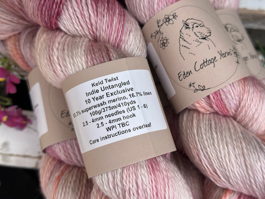 Indie Untangled 10th Anniversary Yarn - Eden Cottage Yarns - July Colorway