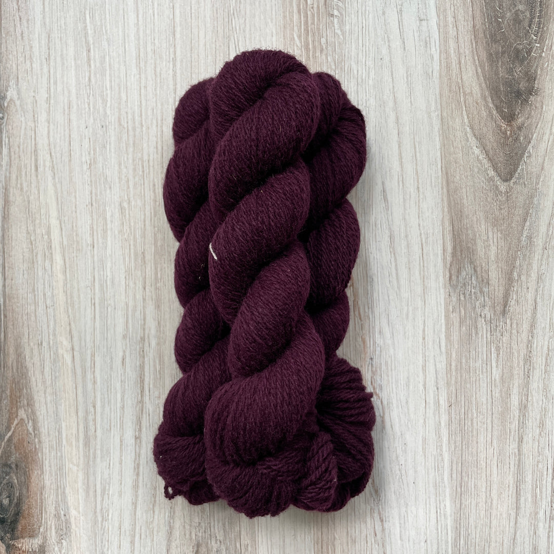 Purple yarn.