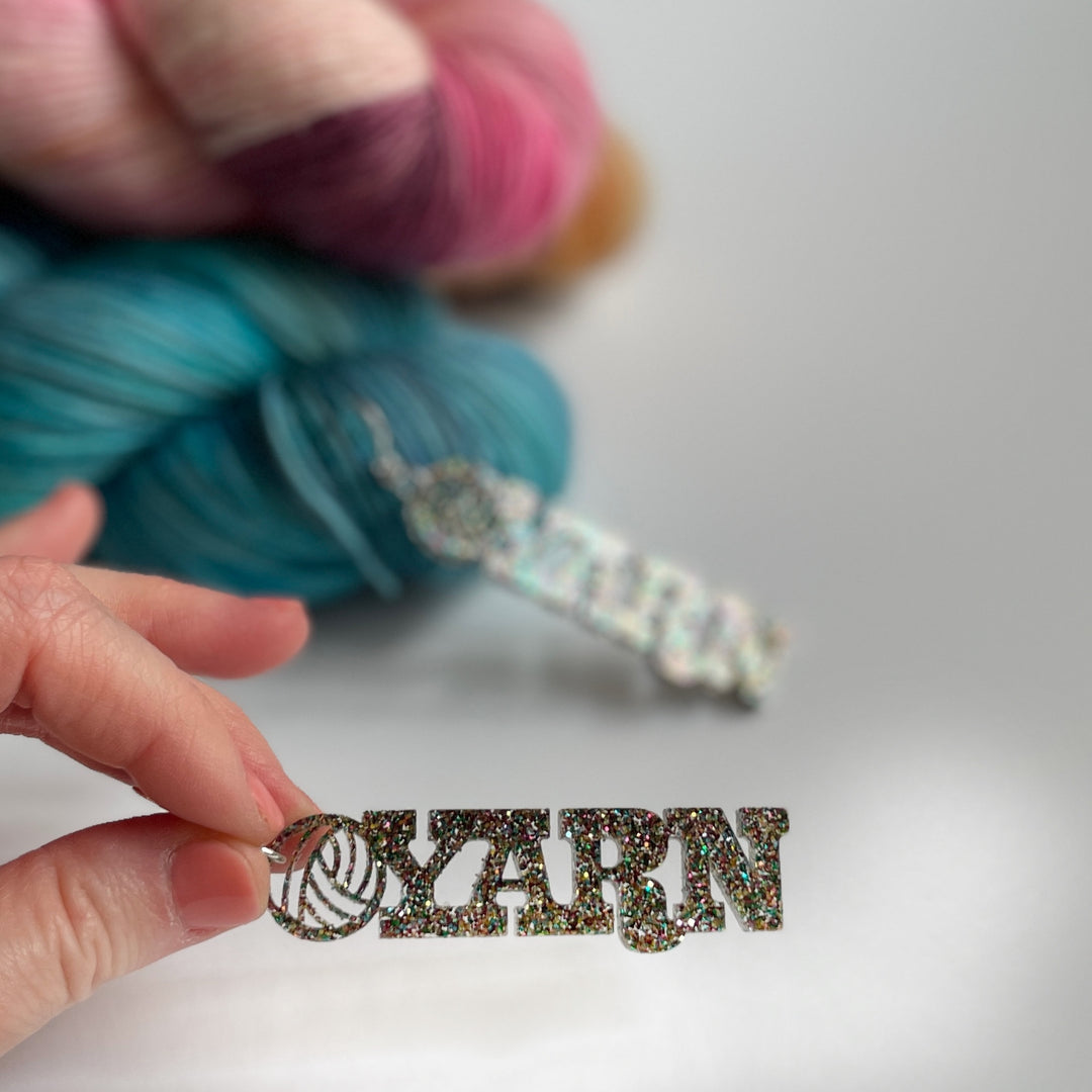 Indie Untangled Yarn Dangle Earrings - Confetti Glitter