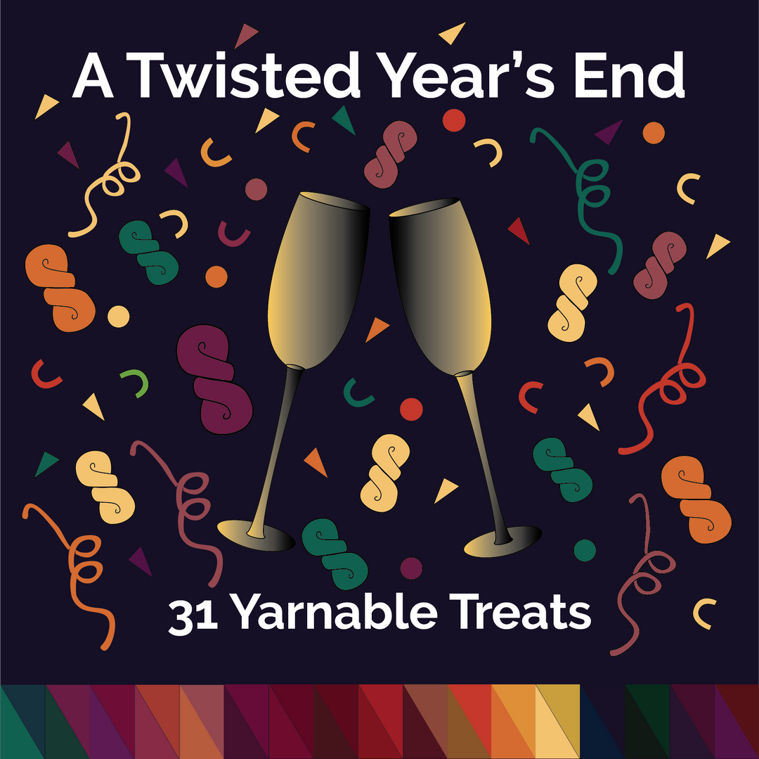 A Twisted Year’s End Enamel Pin